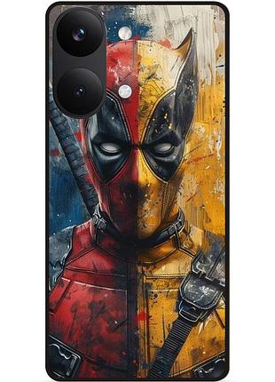 Силіконовий бампер чохол для xiaomi poco x8 pro max з малюнком росомаха marvel дэдпул