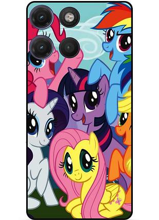 Силіконовий бампер чохол для motorola moto g17 з малюнком мій маленький поні my little pony