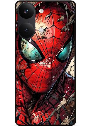 Силіконовий чохол бампер для xiaomi poco x8 pro max з картинкою людина-павук spider man