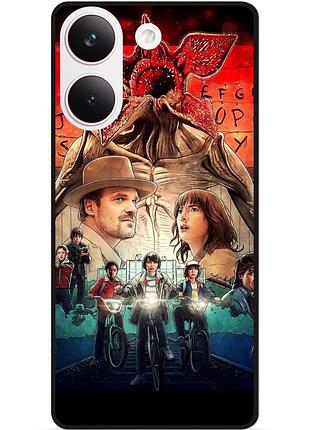 Силіконовий бампер чохол для xiaomi poco x8 pro з малюнком дивні дива stranger things