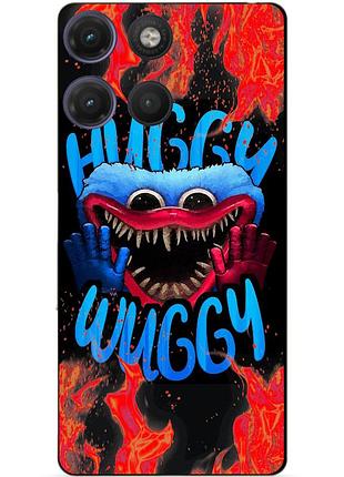 Силіконовий чохол бампер для motorola moto g17 з малюнком хаггі вагі huggy wuggy