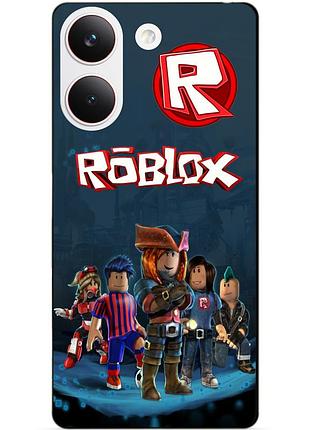 Силіконовий чохол бампер для xiaomi poco x8 pro з малюнком roblox роблокс