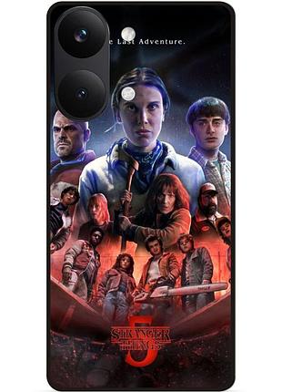 Силіконовий бампер чохол для xiaomi poco x8 pro max з малюнком дивні справи дивні дива