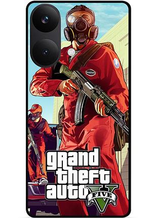 Силіконовий бампер чохол для xiaomi poco x8 pro max з малюнком gta гта