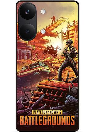 Силіконовий чохол бампер для xiaomi poco x8 pro max з малюнком pubg пабг