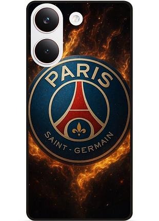 Силіконовий чохол бампер для xiaomi poco x8 pro з малюнком psg псж