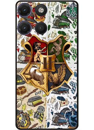 Чохол силіконовий бампер для motorola moto g17 з малюнком hogwarts гоґвортс гаррі поттер harry potter
