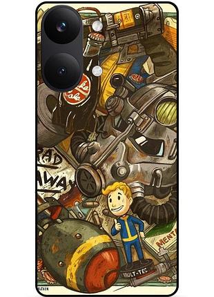 Силіконовий бампер чохол для xiaomi poco x8 pro max з малюнком fallout фоллаут