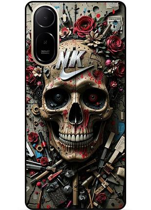 Чохол силіконовий бампер для xiaomi redmi a7 pro з малюнком череп скелет