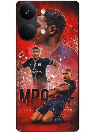 Силіконовий бампер чохол для xiaomi poco x8 pro max з малюнком мбаппе псж mbappe
