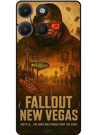 Силіконовий бампер чохол для motorola moto g17 з малюнком фоллаут fallout