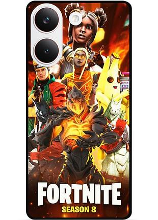 Силіконовий чохол бампер для xiaomi poco x8 pro з малюнком fortnite marvel фортнайт марвел