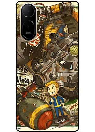 Силіконовий бампер чохол для xiaomi redmi a7 pro з малюнком fallout фоллаут