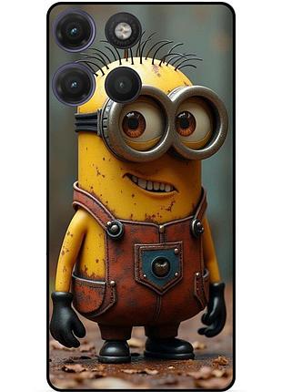 Силіконовий чохол бампер для motorola moto g17 з малюнком міньйон кевин minion