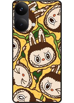 Силіконовий бампер чохол для xiaomi poco x8 pro max з малюнком лабубу labubu