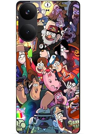 Силіконовий чохол бампер для xiaomi poco x8 pro max з малюнком гравіті фолз gravity falls