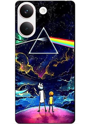 Силиконовый бампер чехол для xiaomi poco x8 pro с рисунком рик и морти rick and morty