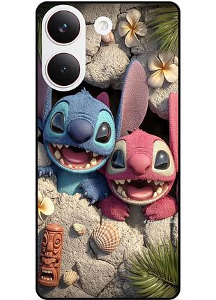 Силіконовий бампер чохол для xiaomi poco x8 pro стіч stitch