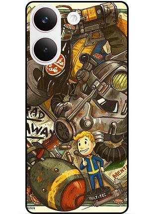 Силіконовий бампер чохол для xiaomi poco x8 pro з малюнком fallout фоллаут