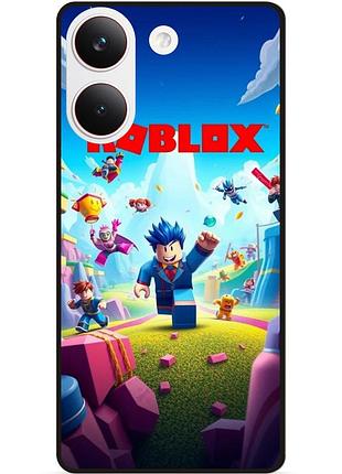 Силіконовий чохол бампер для xiaomi poco x8 pro з малюнком roblox гра в кальмара роблокс