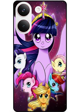 Силіконовий бампер чохол для xiaomi poco x8 pro з малюнком поні my little pony