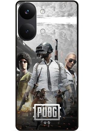Силіконовий чохол бампер для xiaomi poco x8 pro max з малюнком pubg пабг