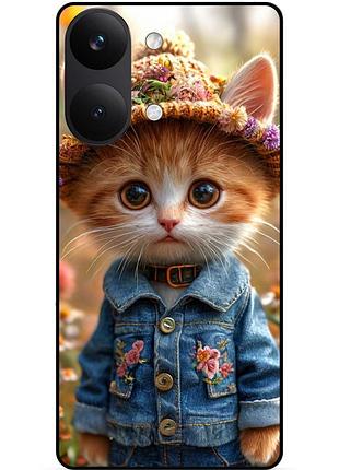Силіконовий бампер чохол для xiaomi poco x8 pro max з малюнком котики