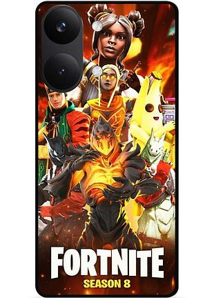 Силіконовий чохол бампер для xiaomi poco x8 pro max з малюнком fortnite marvel фортнайт марвел