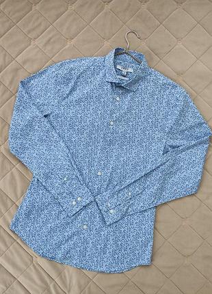 Рубашка мужская smog slim fit размер s/m 🔥 распродаж вещей от 25 гривен 🔥