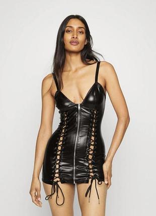 Латексна сукня ann summers батал xxl латексное платье для ролевых игр 52-54р