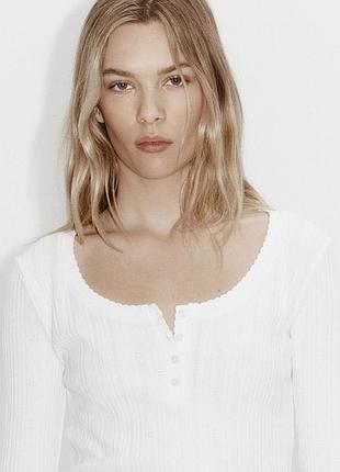 Лонгслів бавовна h&m 3