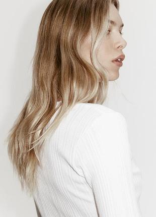 Лонгслів бавовна h&m 4