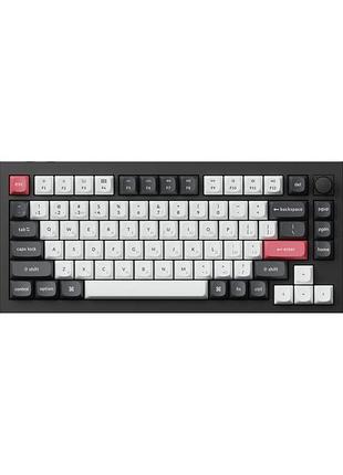 Клавіатура бездротова keychron q1 he magnetic switch black rgb (q1h-m1-ua)