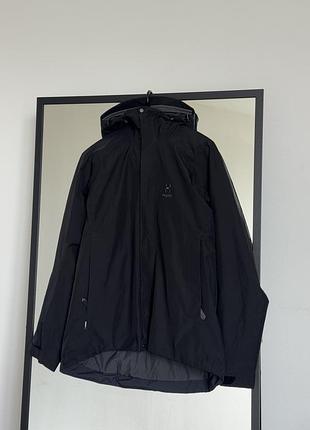 Жіноча лижна куртка утеплена вітровка haglofs gore-tex розмір l
