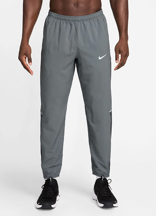 Мужские серые спортивные штаны для бега nike dri-fit challenger