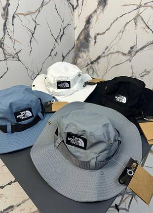 The north face панамка на утяжках tnf тнф шляпа стильная летняя панамка водонепроницаемая летняя панама с вышитым логотипом