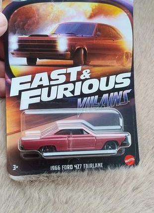 Коллекционная машинка hot wheels: 1966 ford 427 fairlane (fast &amp; furious)
