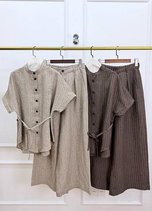 Жіночий костюм з льону brunello cucinelli