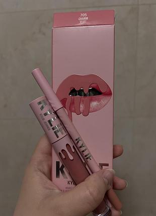 Kylie cosmetics kylie jenner lip kit velvet 705 charm