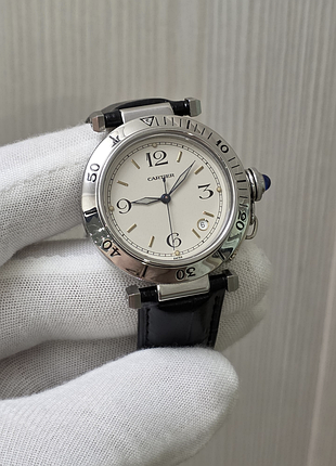 Мужские часы cartier pasha 1040 automatic 38mm 100m