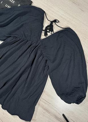 Муслінова обʼємна сукня h&m