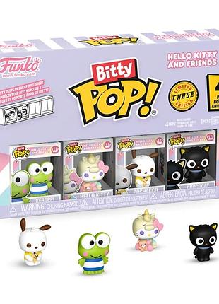 Набір ігрових фігурок bitty pop! серії "sanrio" - кероппі (4 фігурки в ас.)