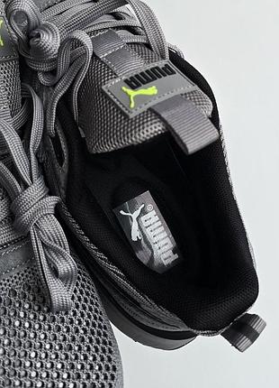 Puma rs running system grey / lime 7