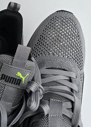 Puma rs running system grey / lime 5