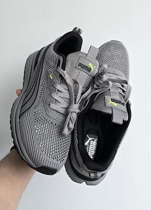 Puma rs running system grey / lime 2