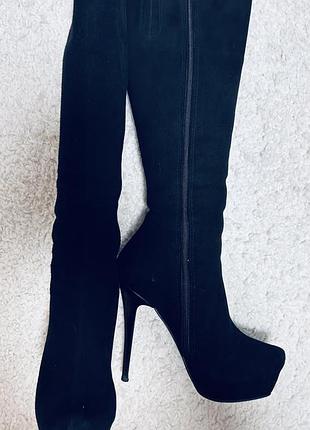 Сапоги 👢 на каблуках , 4