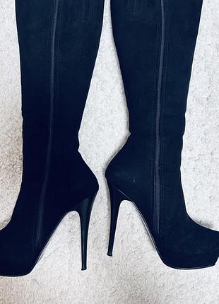 Сапоги 👢 на каблуках , 5