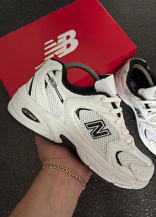 New balance 530 premium white black
