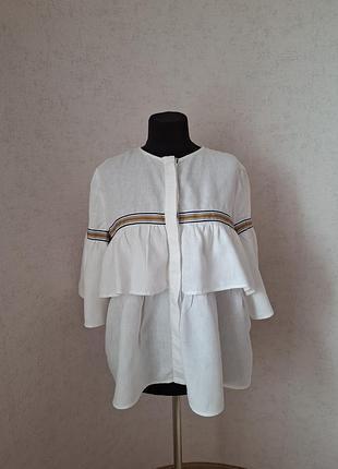 Красивая блуза из льна zara