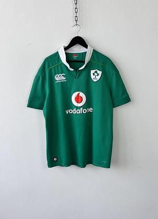 Футболка регбійна canterbury ireland rugby jersey shirt men xxl 2xl irfu green vodafone vapordri